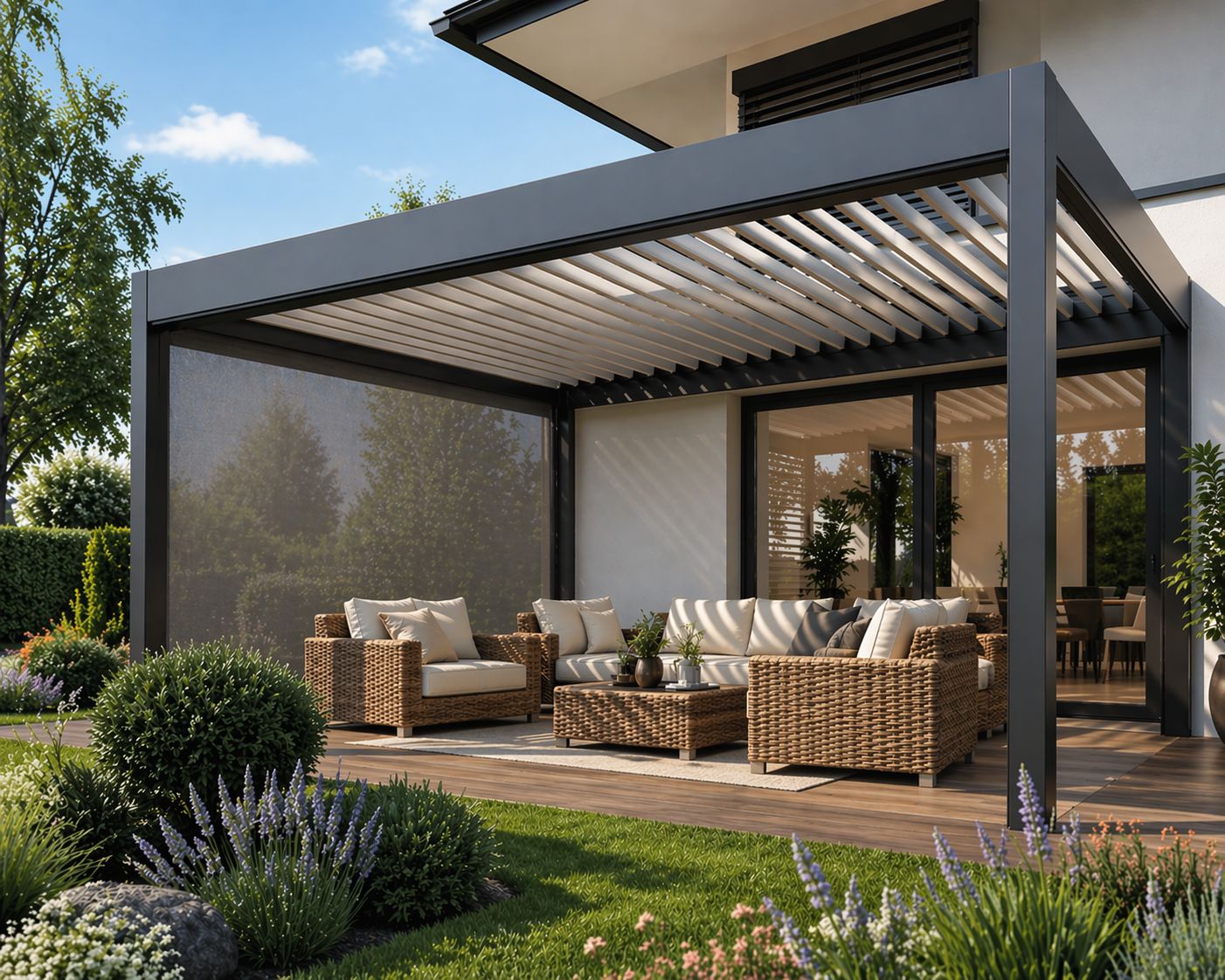 Hliníková nebo dřevěná pergola – výhody, nevýhody a jak vybrat tu správnou na zahradu