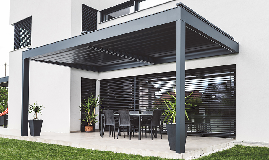 Zastínění hliníkové pergoly - jaké jsou možnosti